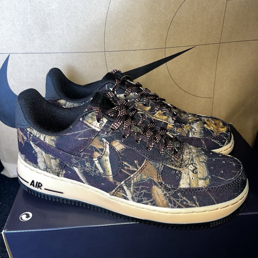 New Nike Air Force 1 '07 Low Black Realtree Camo Ih1221-900 Men's Size 8